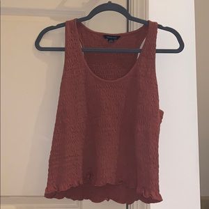 American Eagle Smocked Tank Top size L
